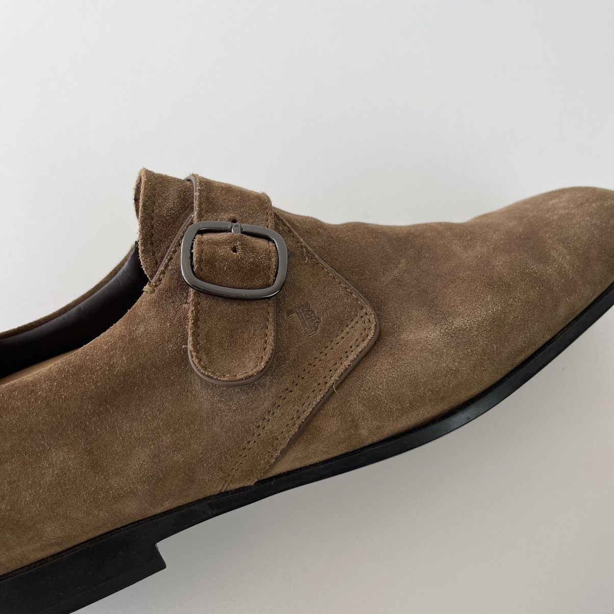 Tod's Tod’s Leather Monk Loafers Camel Made in Italy Rare Size US 10 / EU 43 - 7 Thumbnail