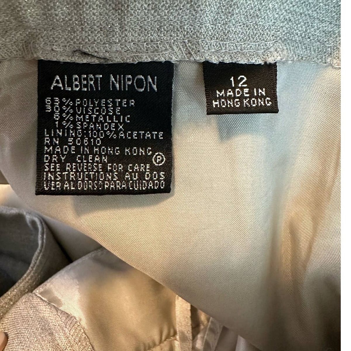 Albert Nipon Albert Nipon shimmery tan pant blazer suit size 12 Size XL / US 12-14 / IT 48-50 - 4 Thumbnail