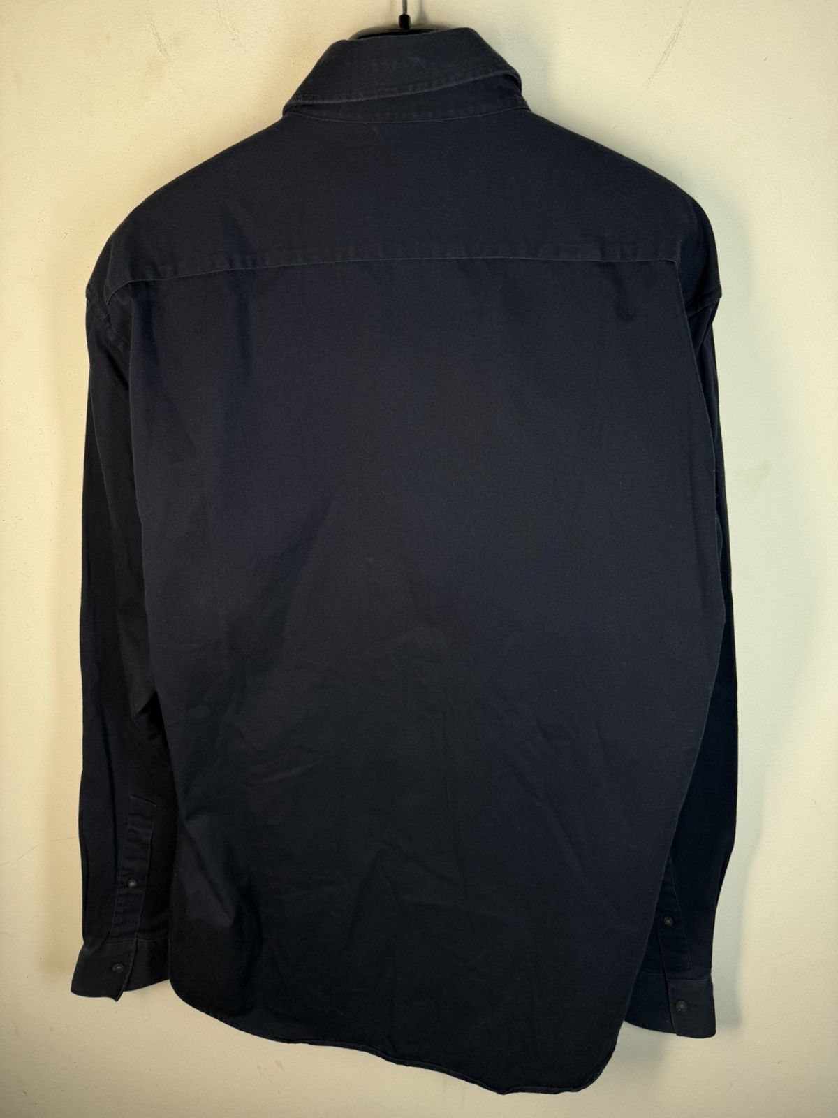 Yves Saint Laurent Heavy YSL Shirt Cotton Navy Size US L / EU 52-54 / 3 - 12 Thumbnail