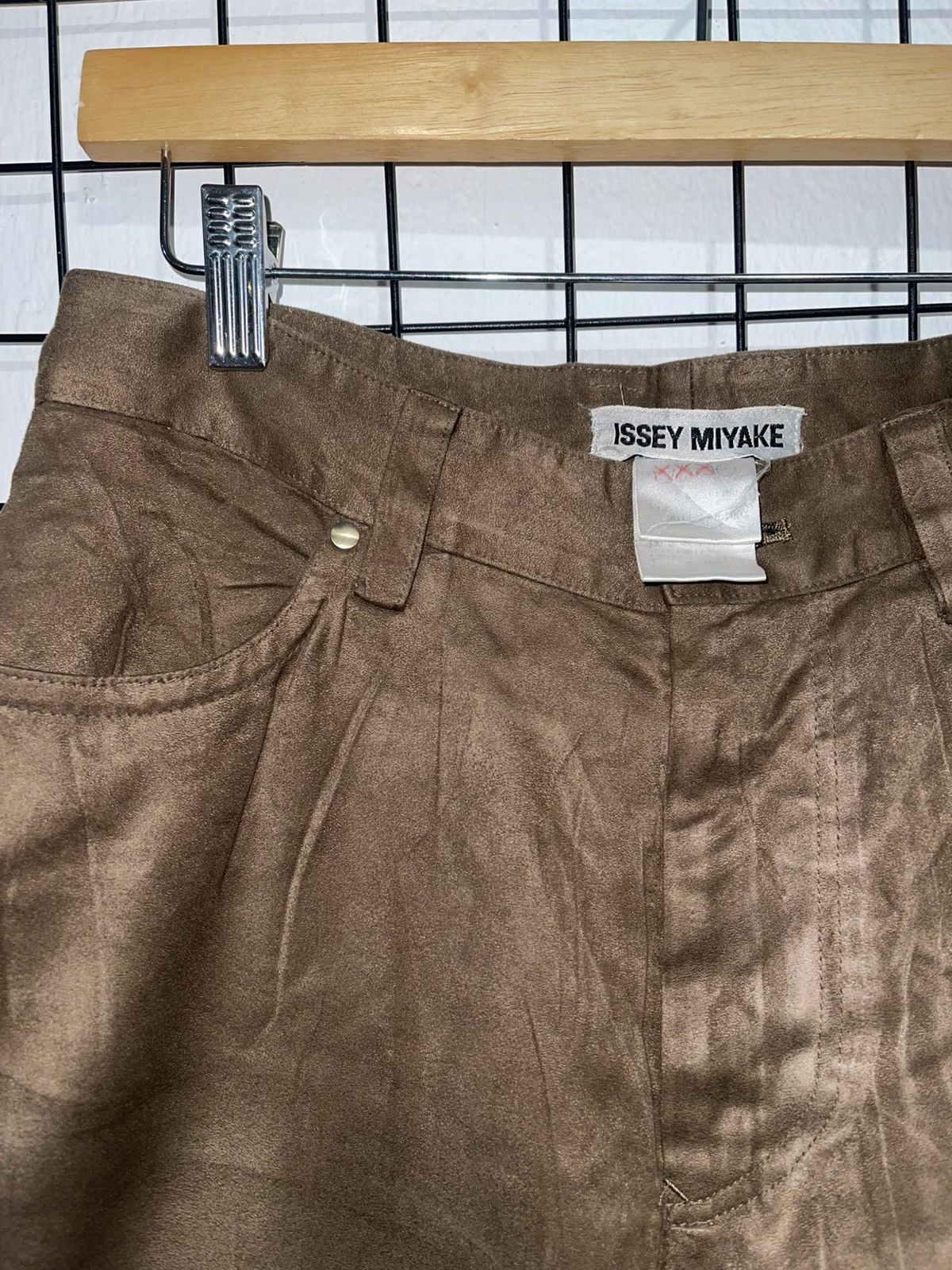 Issey Miyake ISSEY MIYAKE SUEDE PANTS Size US 30 / EU 46 - 1 Thumbnail