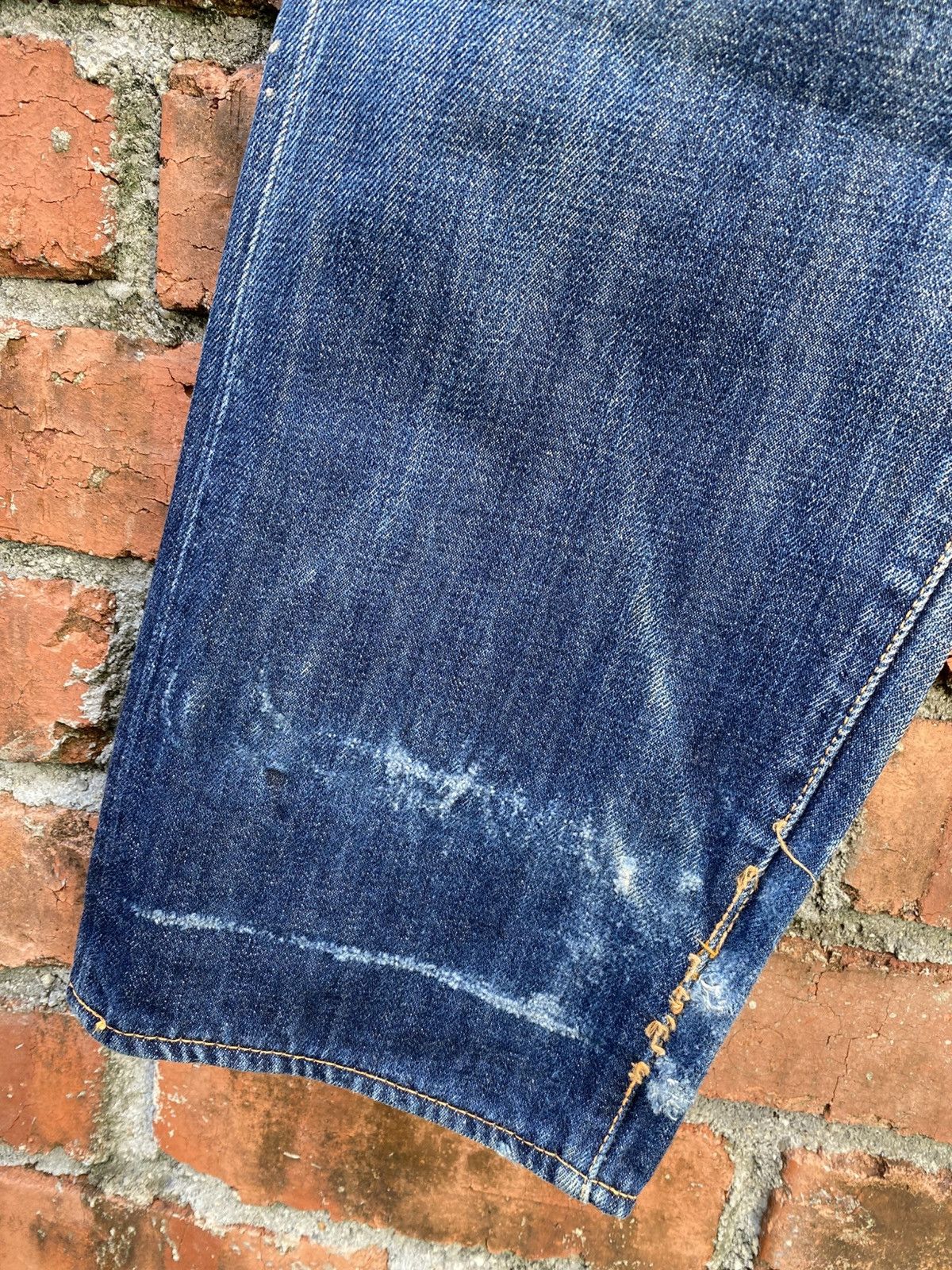 Evisu W26x29 Vintage evisu diacock faded redline made in JAPAN Size 26" / US 2 / IT 38 - 4 Thumbnail