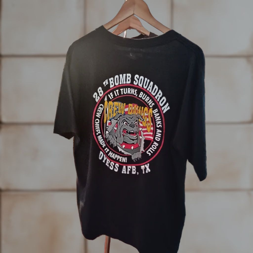 Jerzees VINTAGE Official Military T-shirt XL 28th Bomb Squadron Dyess AFB TEXAS Men Black T-Shirt Military 28th Bomb Squadron Mens XL Black Size US XL / EU 56 / 4 - 1 Thumbnail
