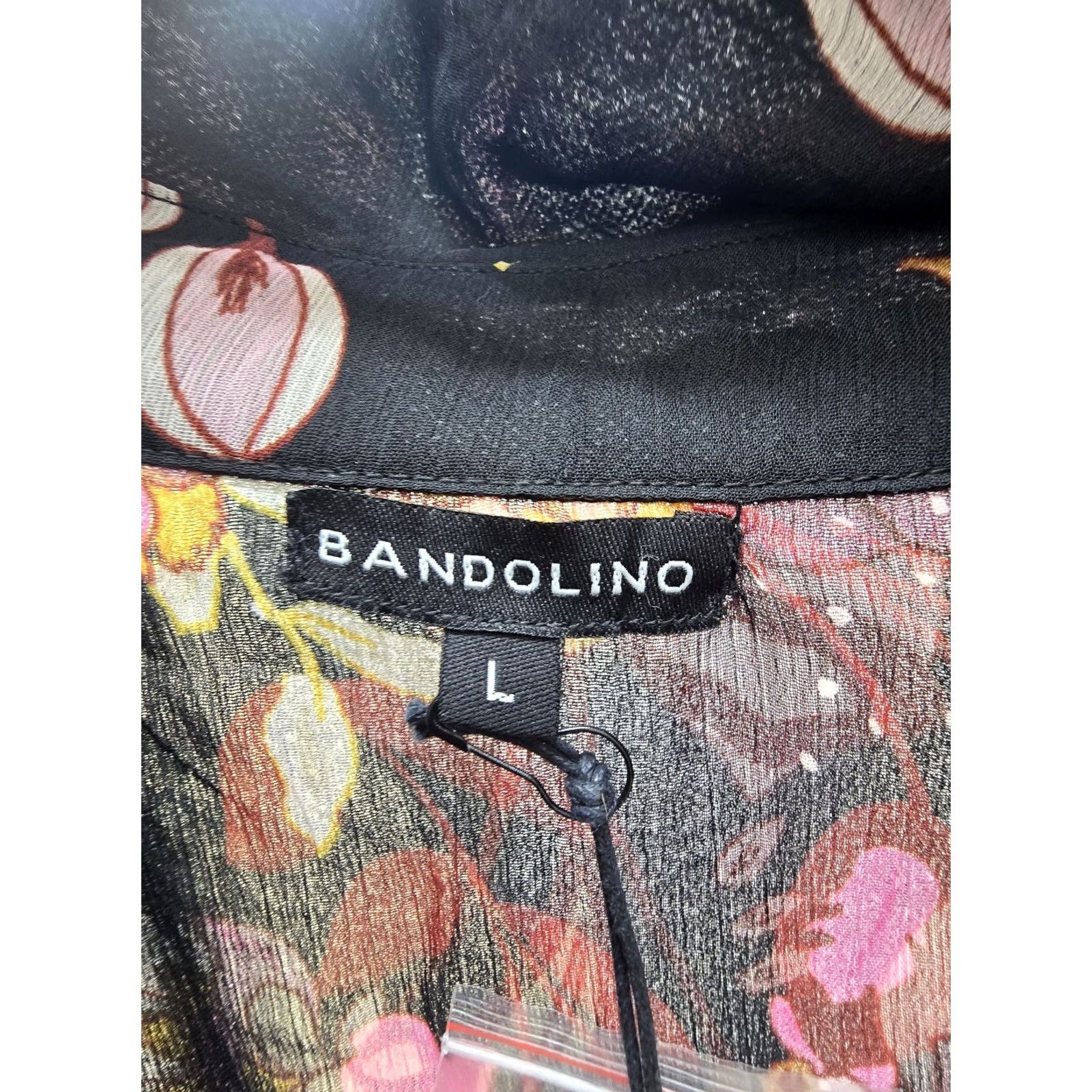 Vintage Bandolino Women's L Maxi Floral Long Sleeve Casual Dress Size L / US 10 / IT 46 - 3 Thumbnail