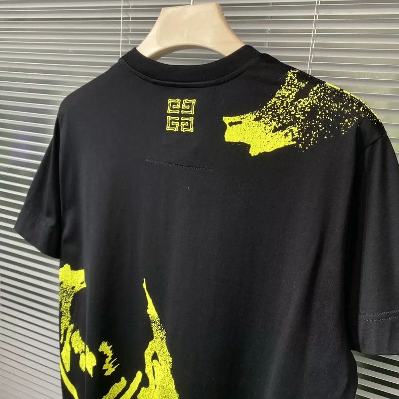 Givenchy Givenchy New spray paint short-sleeve T-shirt, black 2506-N Size US XXS / EU 40 - 3 Thumbnail