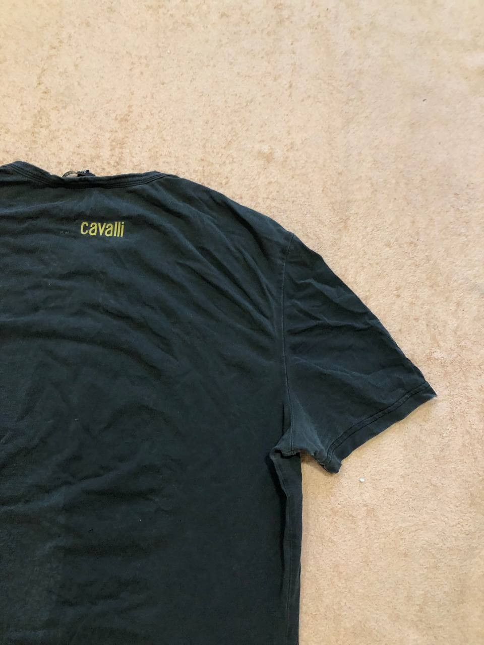 Just Cavalli Vintage black T-shirt big print Just Cavalli Crazy Y2K Size US XL / EU 56 / 4 - 22 Thumbnail