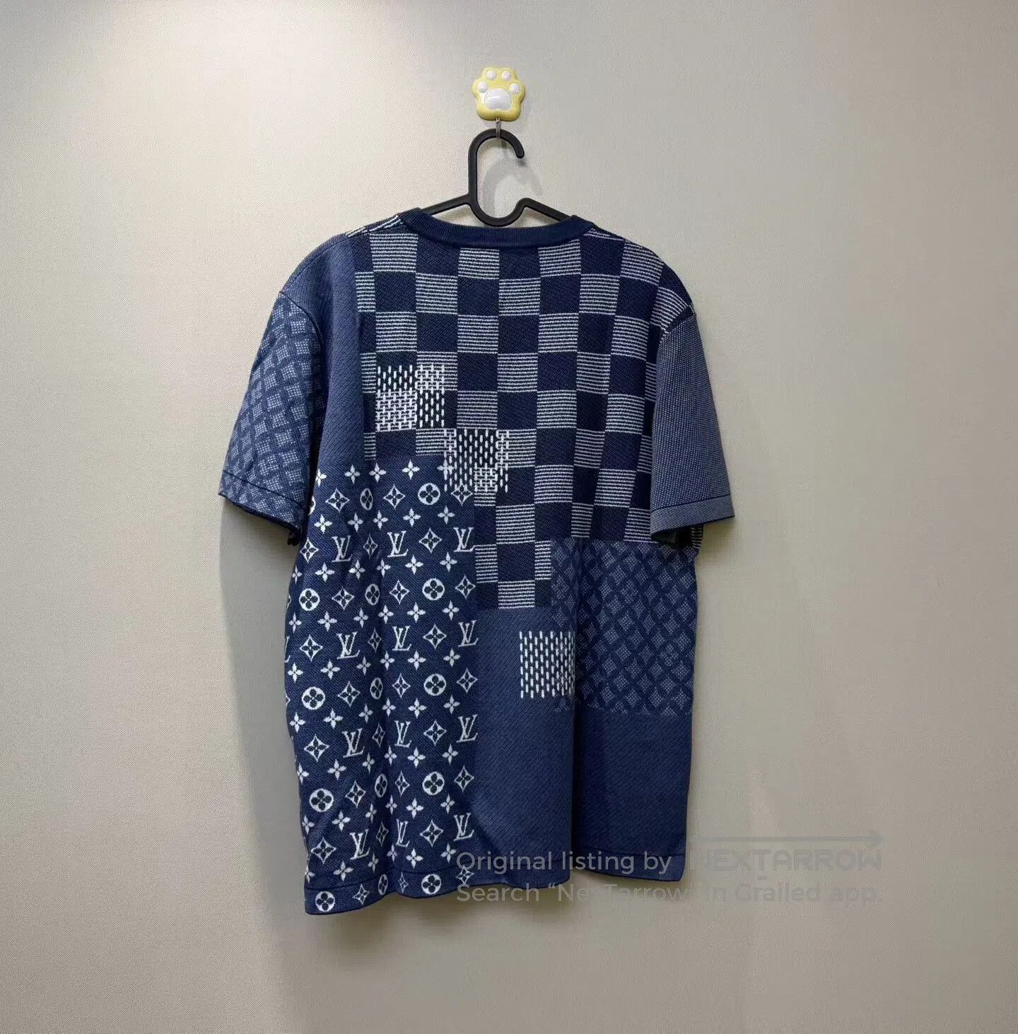 Louis Vuitton Louis Vuitton Checkerboard Patch Full Logo Knit Short Slee Size US L / EU 52-54 / 3 - 4 Thumbnail