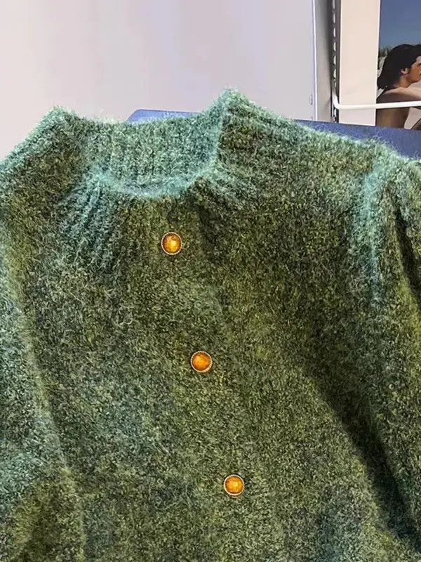 Designer × Japanese Brand × Vintage Retro texture long sleeve knitted sweater Size M / US 6-8 / IT 42-44 - 3 Thumbnail
