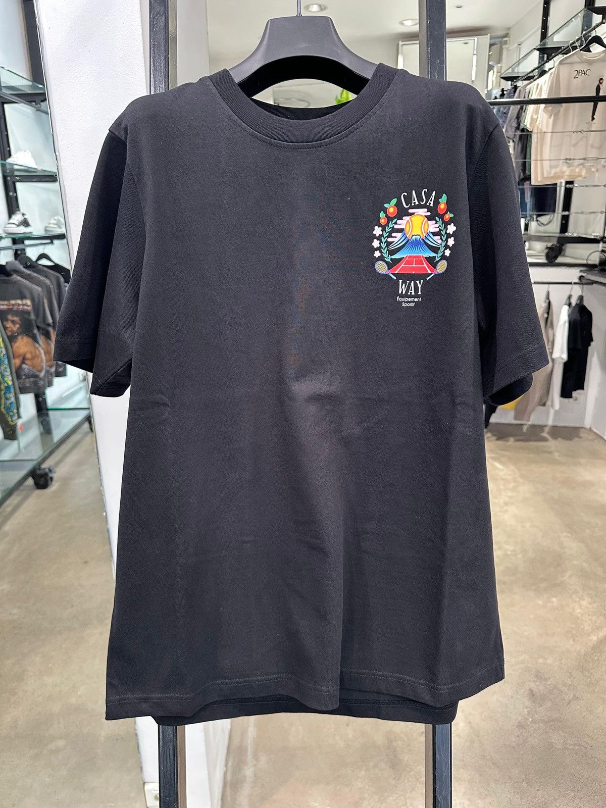 Casablanca CASABLANCA - Casa Way Mountain T-Shirt Black Size US M / EU 48-50 / 2 - 6 Thumbnail