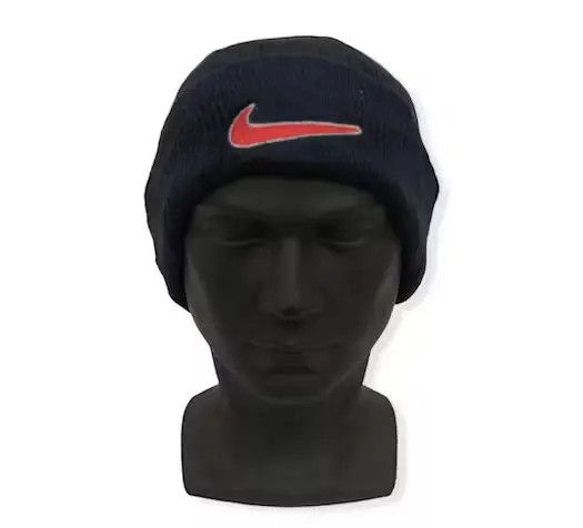 Nike × Vintage Vintage Nike Swoosh Logo beanie Size ONE SIZE - 1 Thumbnail