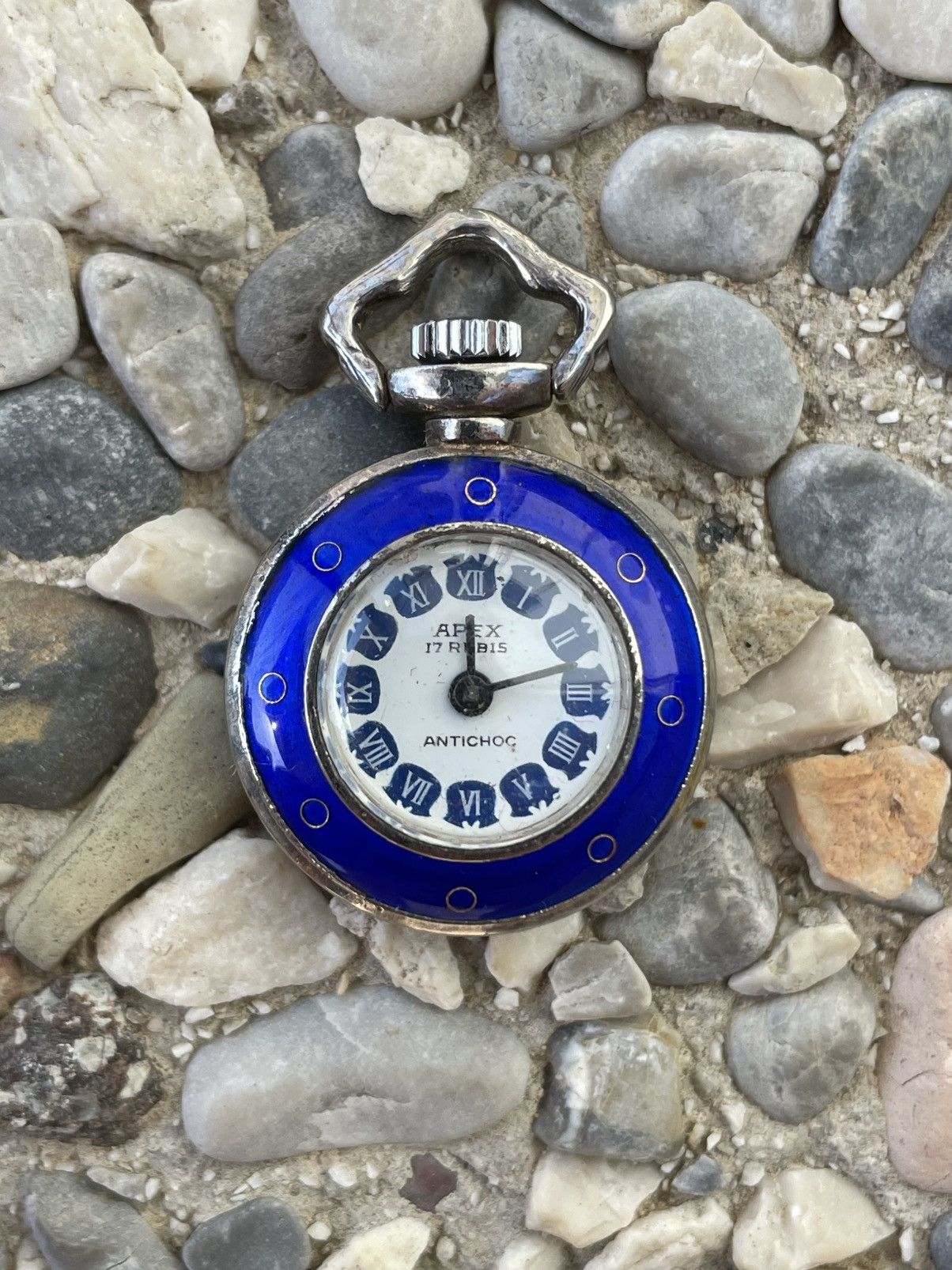 Apex × Vintage Vintage Silver 925 Apex 17 Rubis Mini Pocket Watch Size ONE SIZE - 2 Thumbnail