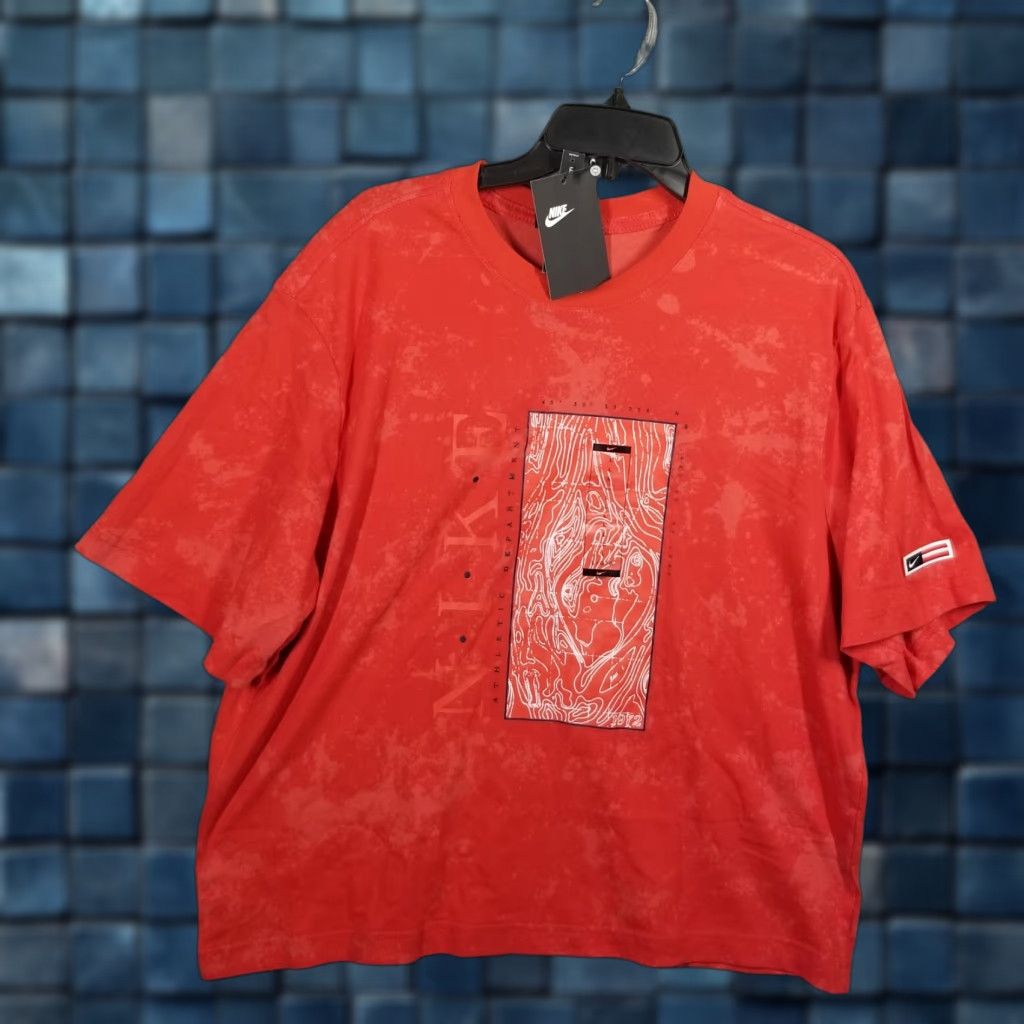 Nike Nike Women's Tie-dye Cotton T-Shirt Large Americana Logo Sportswear Activewear Size L / US 10 / IT 46 - 1 Thumbnail