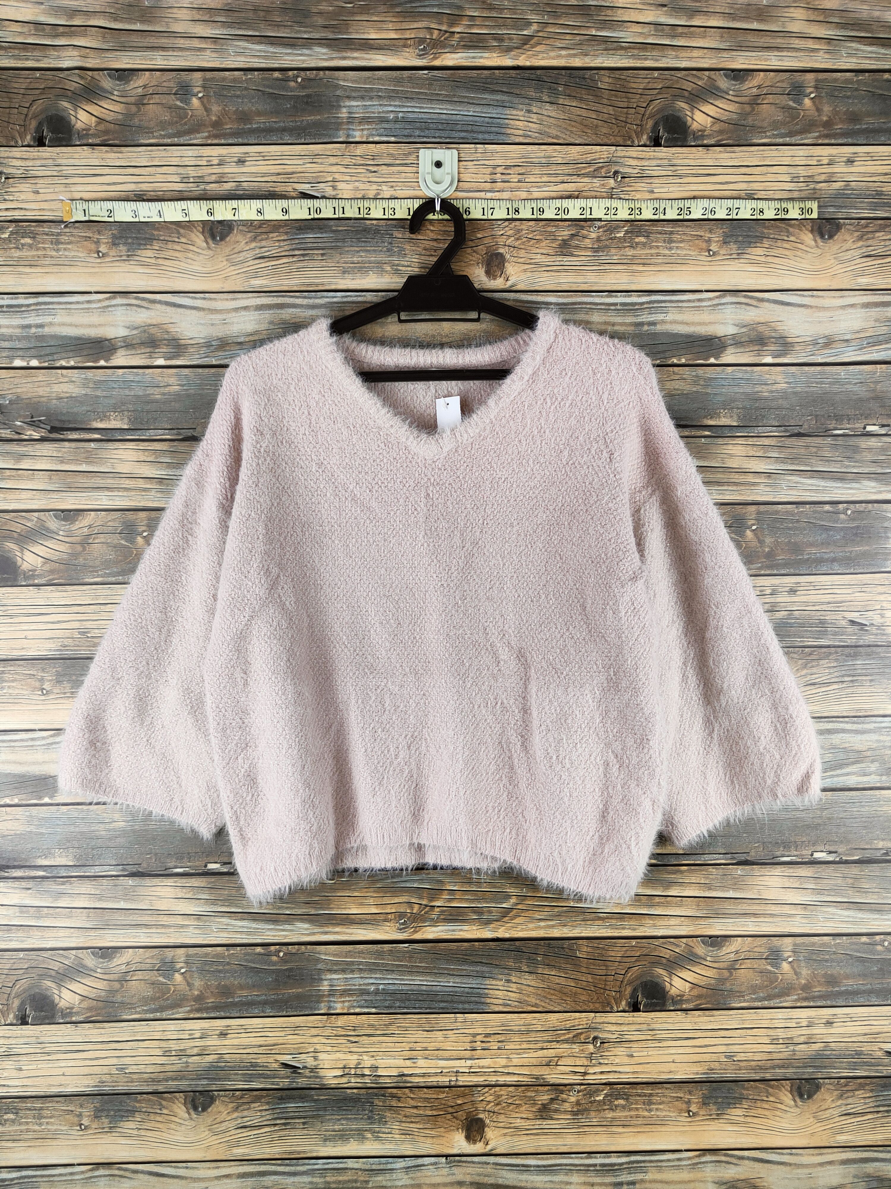 Japanese Brand DL Persodea Peach Fur Mohair Knitwear #46-482 Size M / US 6-8 / IT 42-44 - 1 Thumbnail