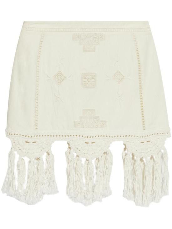 Isabel Marant ISABEL MARANT Women Mid Skirts JU0325FA C1J12I 20WH White Size 27" / US 4 / IT 40 - 1 Thumbnail