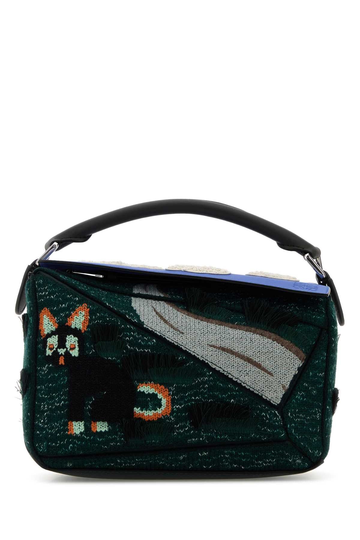 Loewe Embroidered Fabric Small Puzzle Handbag Size ONE SIZE - 1 Thumbnail