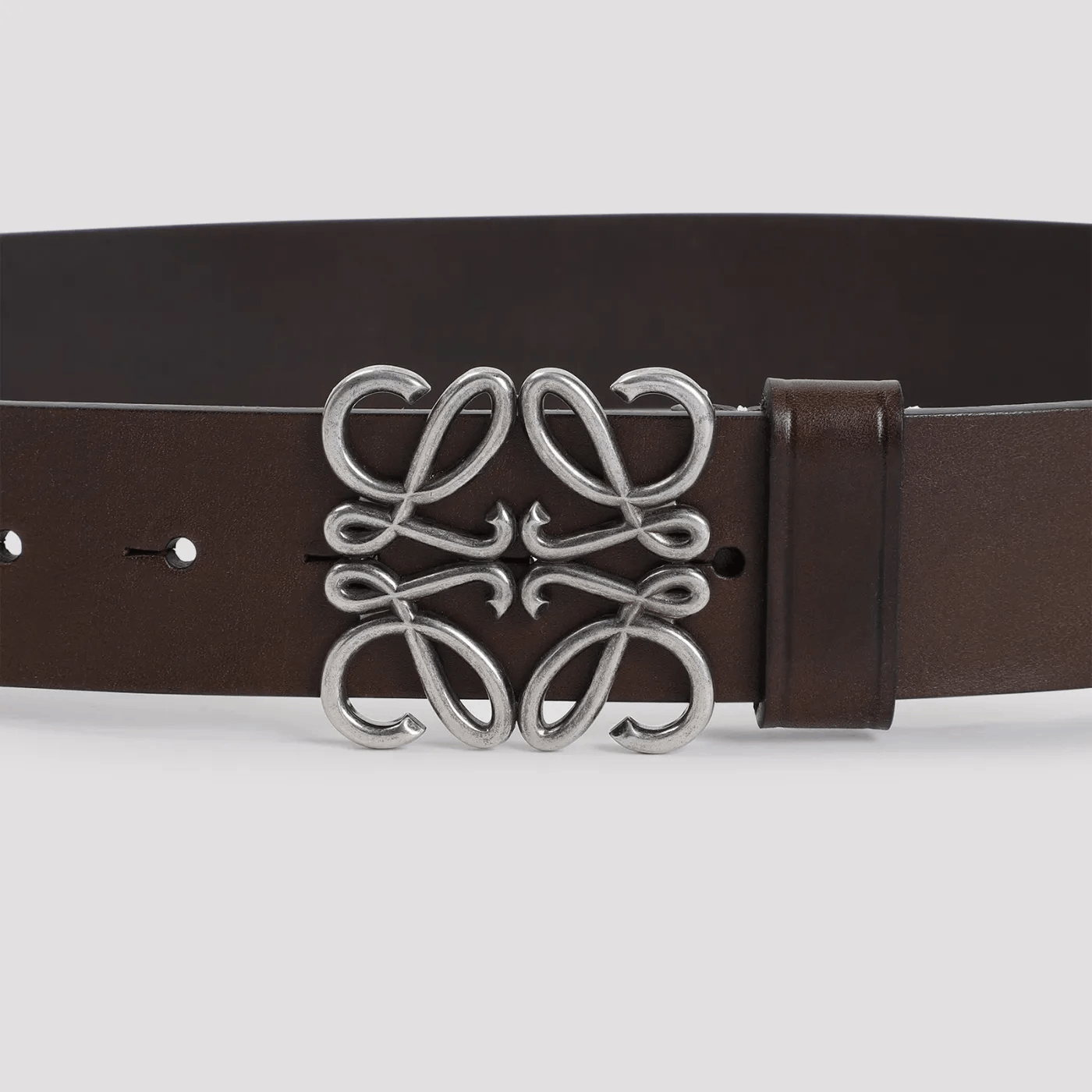 Loewe LOEWE Dark Cigar Leather Belt New & Authentic Size ONE SIZE - 2 Thumbnail