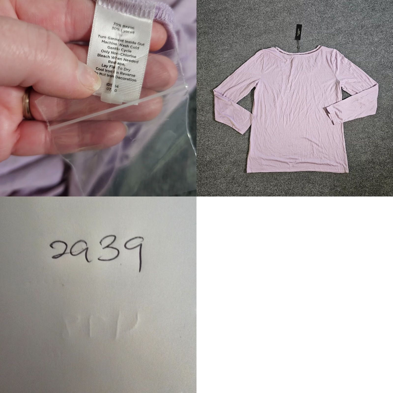 Talbots Talbots Top Shirt Womens Large Purple Beaded Neckline Long Sleeve Classic Casual Shirt Womens Large Purple Beaded Neckline Long Sleeve Talbots Blouse Size L / US 10 / IT 46 - 8 Thumbnail