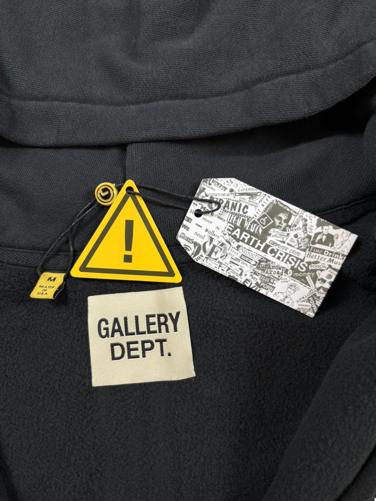 Gallery Dept. Gallery Dept 90‘ s Full Zip Jacket, Black Size US M / EU 48-50 / 2 - 7 Thumbnail