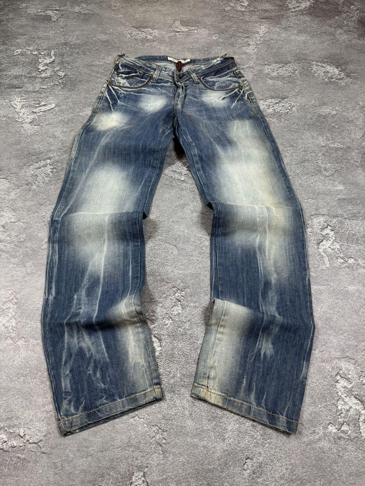 If Six Was Nine Midas Python Printed Mud Washed Distressed Bootcut