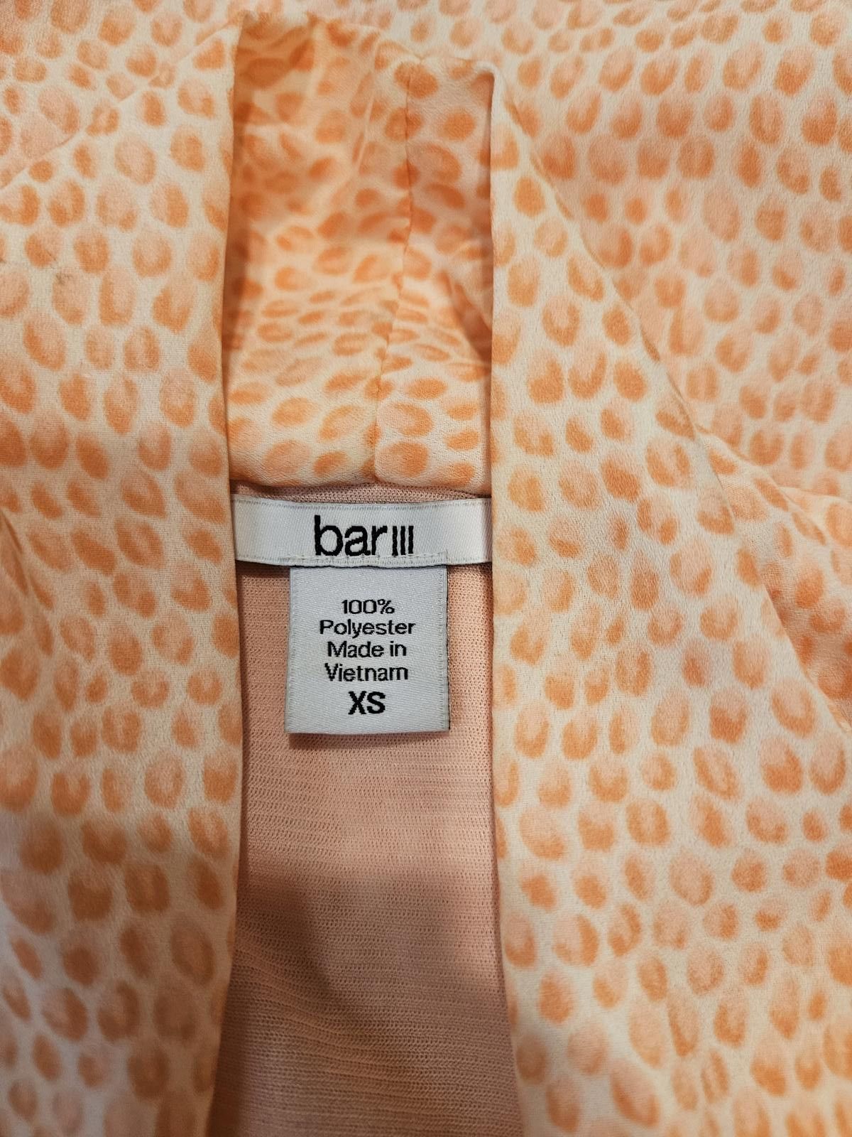 Bar III Bar lll Stylish Sleeveless Coral Dress with Tie Belt Size XS / US 0-2 / IT 36-38 - 5 Thumbnail