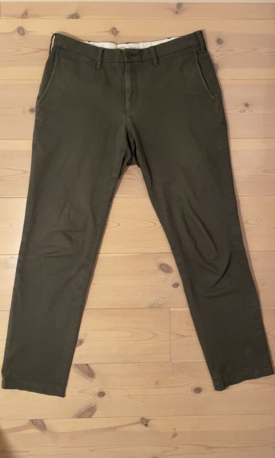 Muji Muji Men's Green Cottonblend Trousers S Size US 30 / EU 46 - 2 Thumbnail
