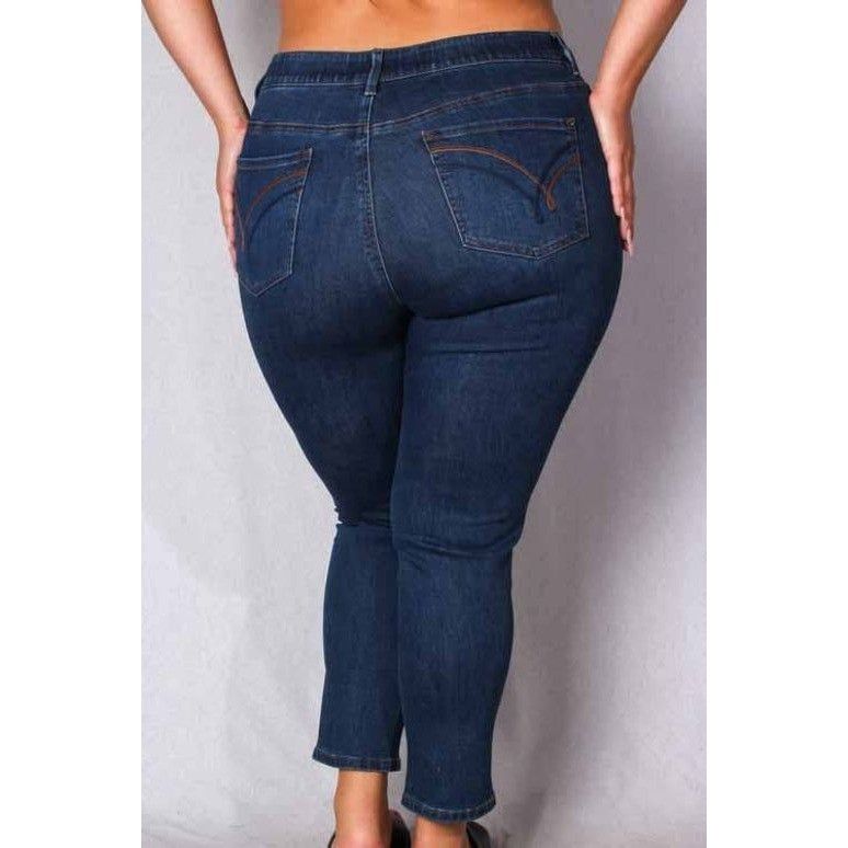 Other Womens Plus Mid Rise Skinny Leg Denim Jeans Size 22 Size 40" / US 18 - 5 Thumbnail