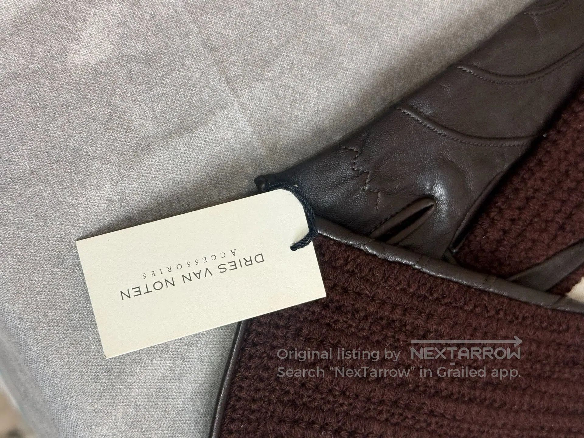 Dries Van Noten Dries Van Noten Patchwork Leather Gloves. Size ONE SIZE - 7 Thumbnail