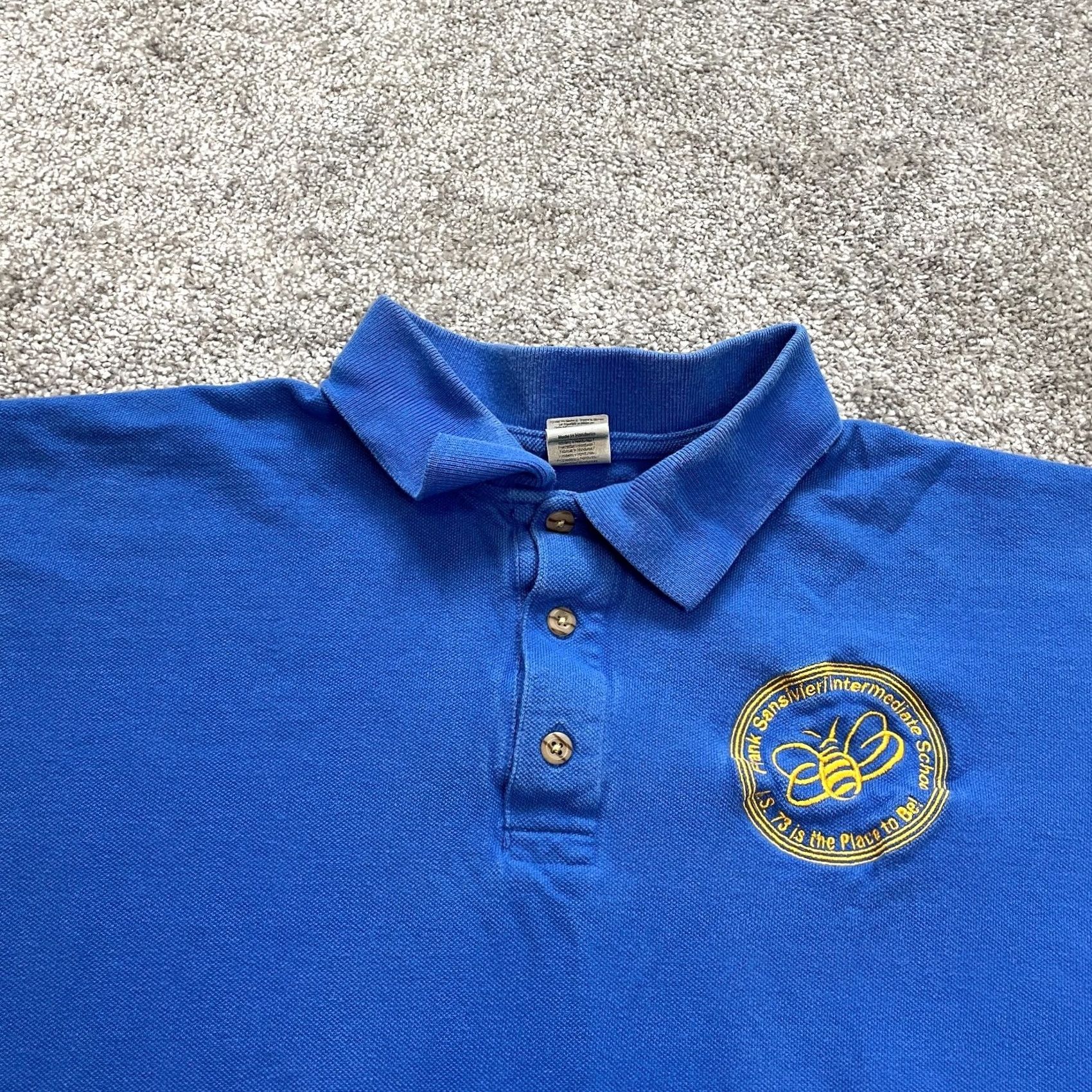 Gildan VINTAGE Gildan Ultra Cotton Polo Shirt Mens L Blue Short Sleeve Collar Polo Shirt 42 Chest Golf Preppy Summer Spring Mens Size US L / EU 52-54 / 3 - 2 Thumbnail
