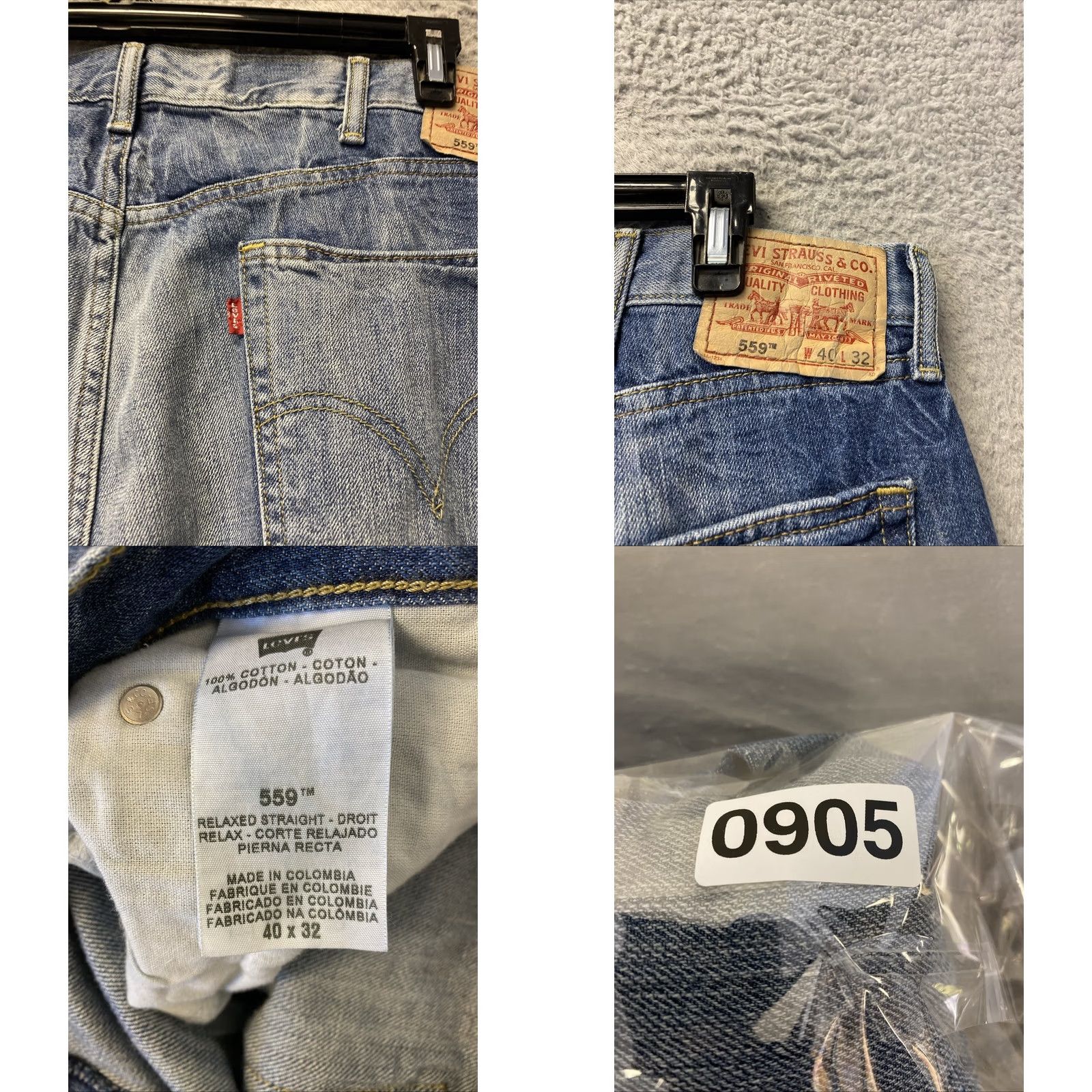 Levi's Levi's 559 Relaxed Straight Jeans Mens 40x32 Blue Denim Pants Casual /0905 Size US 40 / EU 56 - 8 Thumbnail