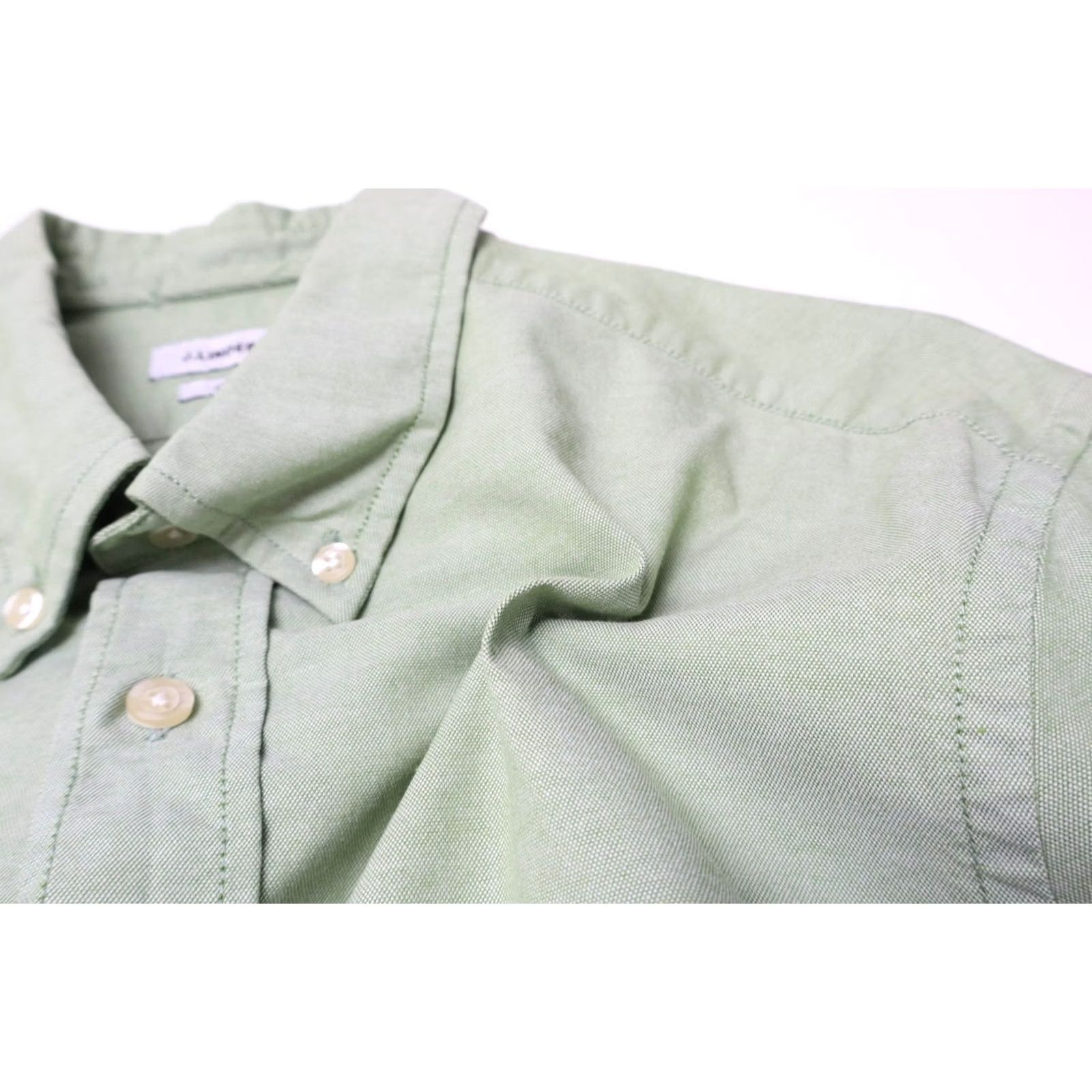 J.Lindeberg J.Lindeberg Dani BD-P-S Stretch Oxford Shirt Men's MEDIUM Green Button-Down Shirt Size US M / EU 48-50 / 2 - 6 Thumbnail