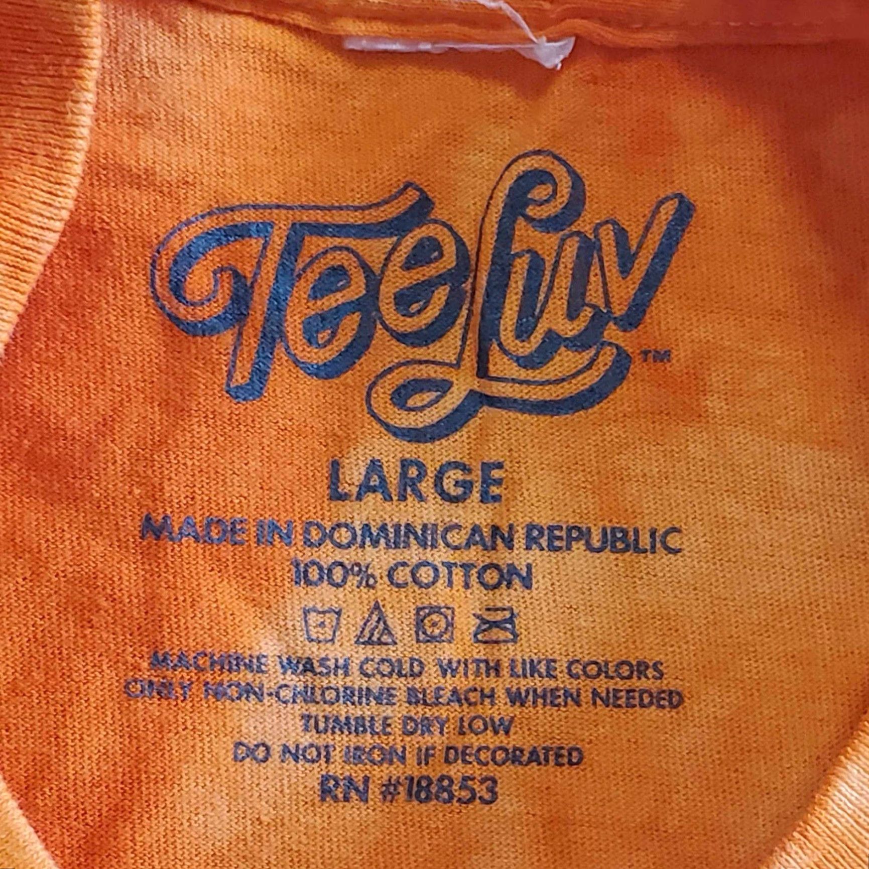 Vintage Sunkist T-Shirt Tie Dye AOP Adult Large L Orange 90s Classic Mens Size US L / EU 52-54 / 3 - 3 Thumbnail