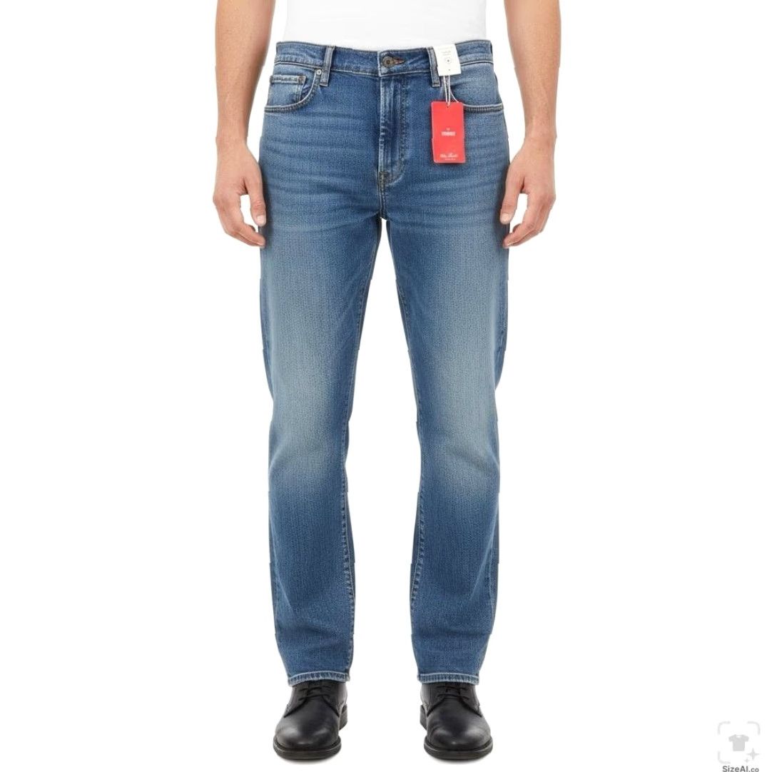 Lucky Brand Lucky Brand Jeans 181 Relaxed Straight Jeans Mens 38x30 Blue Medium Wash Denim Zip Fly Relaxed Straight Pockets Logo Size US 38 / EU 54 - 4 Thumbnail