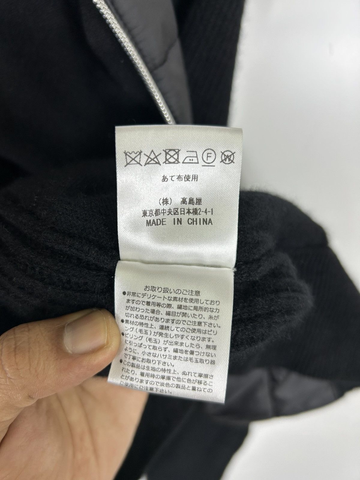 Homespun Knitwear × Japanese Brand 🔥TakashiMaya Quilted Sleeve Knit Zipper Jacket Size US L / EU 52-54 / 3 - 11 Thumbnail