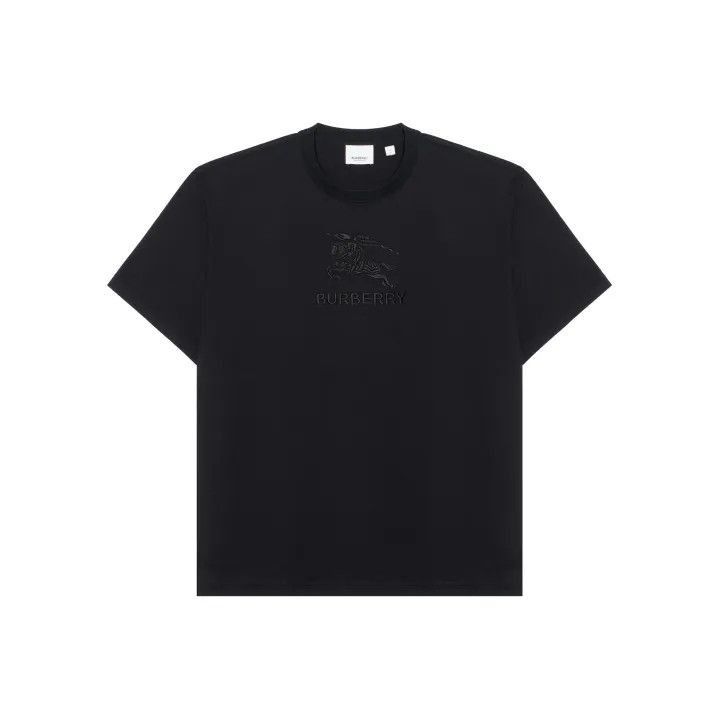 Burberry Burberry Burberry Black Logo Print Short Sleeve T-Shirt-25 Size US M / EU 48-50 / 2 - 1 Thumbnail