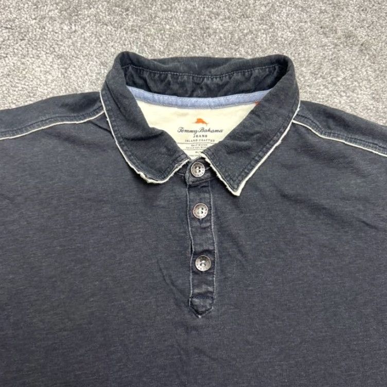 Tommy Bahama Tommy Bahama Polo Shirt Mens XL Gray Cotton Short Sleeve Casual Shirt - Regular Fit, Classic, Preppy, Outdoor, Golf, Tennis, Walking Size US XL / EU 56 / 4 - 5 Thumbnail