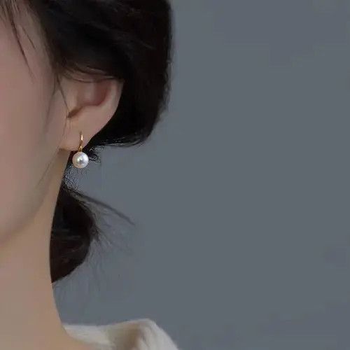 Designer × Jewelry × Vintage Elegant White Pearl Dangle Drop Earrings for Women Size ONE SIZE - 4 Thumbnail