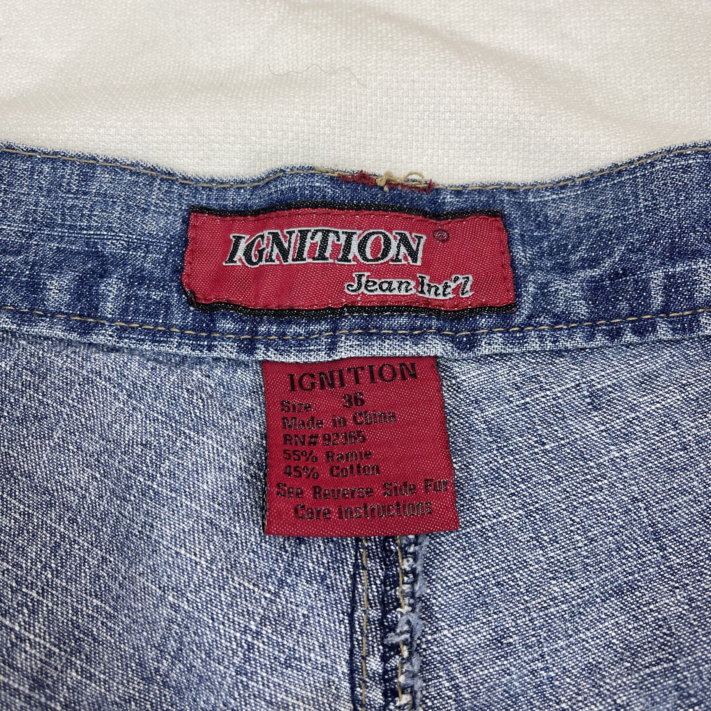 Japanese Brand IGNITION JEAN Denim Patch Logo Design #1290/AS Size US 36 / EU 52 - 9 Thumbnail