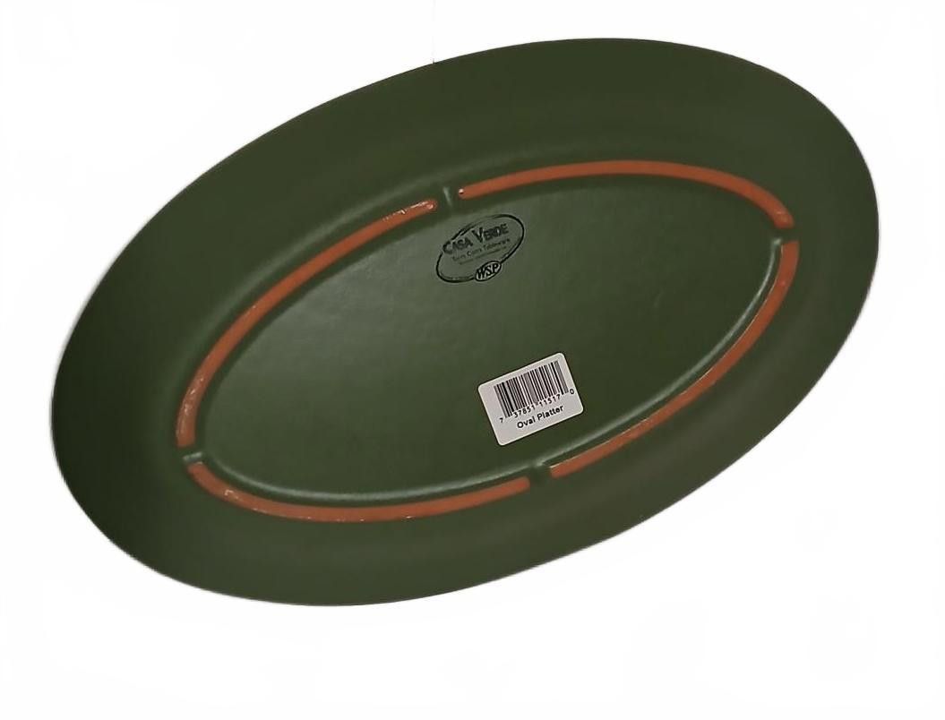 Designer Casa Verde Terra Cotta Tableware Oval Platter Size ONE SIZE - 2 Thumbnail