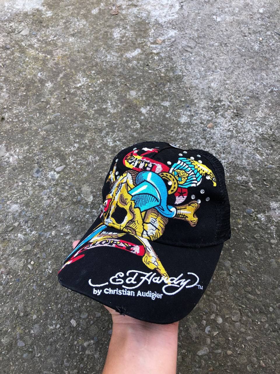 Other Vintage Y2K Ed Hardy cap skull big logo Size ONE SIZE - 1 Thumbnail