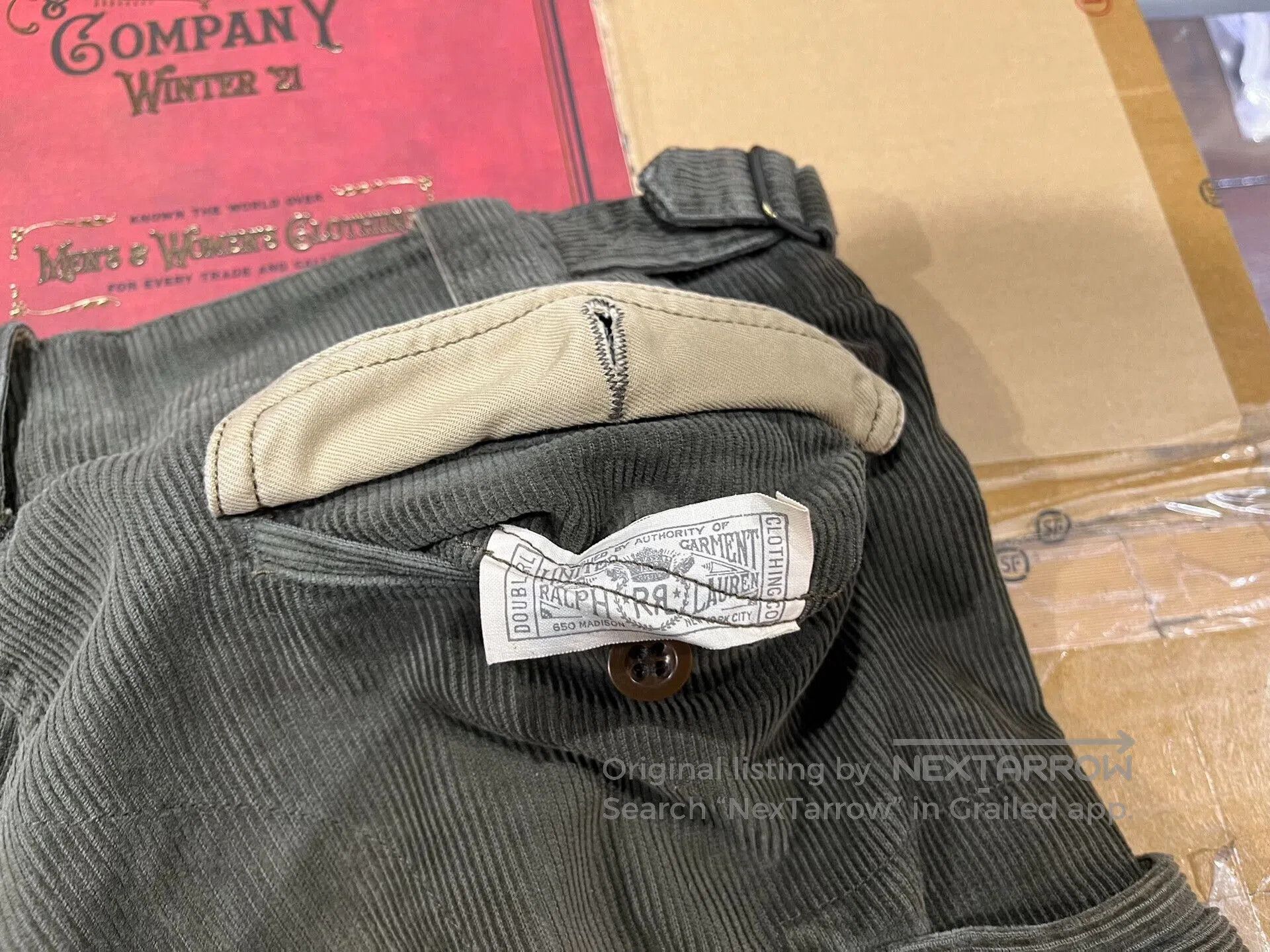 RRL Ralph Lauren RRL Vintage Corduroy Work Pants. Size US 30 / EU 46 - 4 Thumbnail