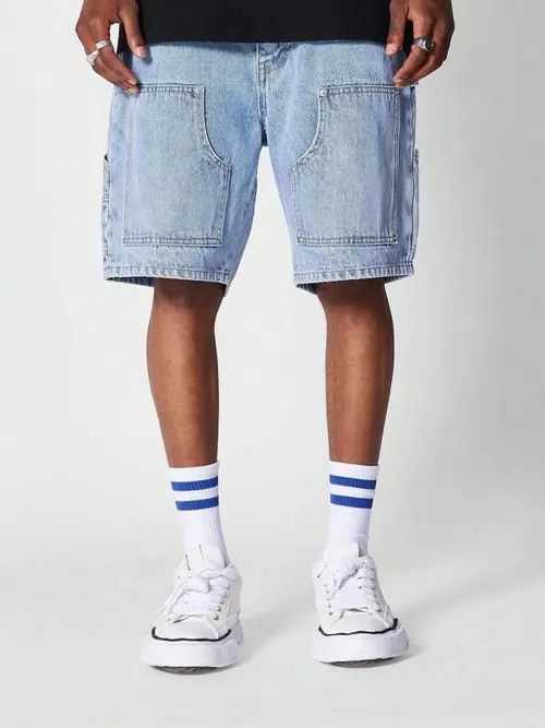 Jean Washed Shorts Printed Graphic Size US 34 / EU 50 - 3 Thumbnail