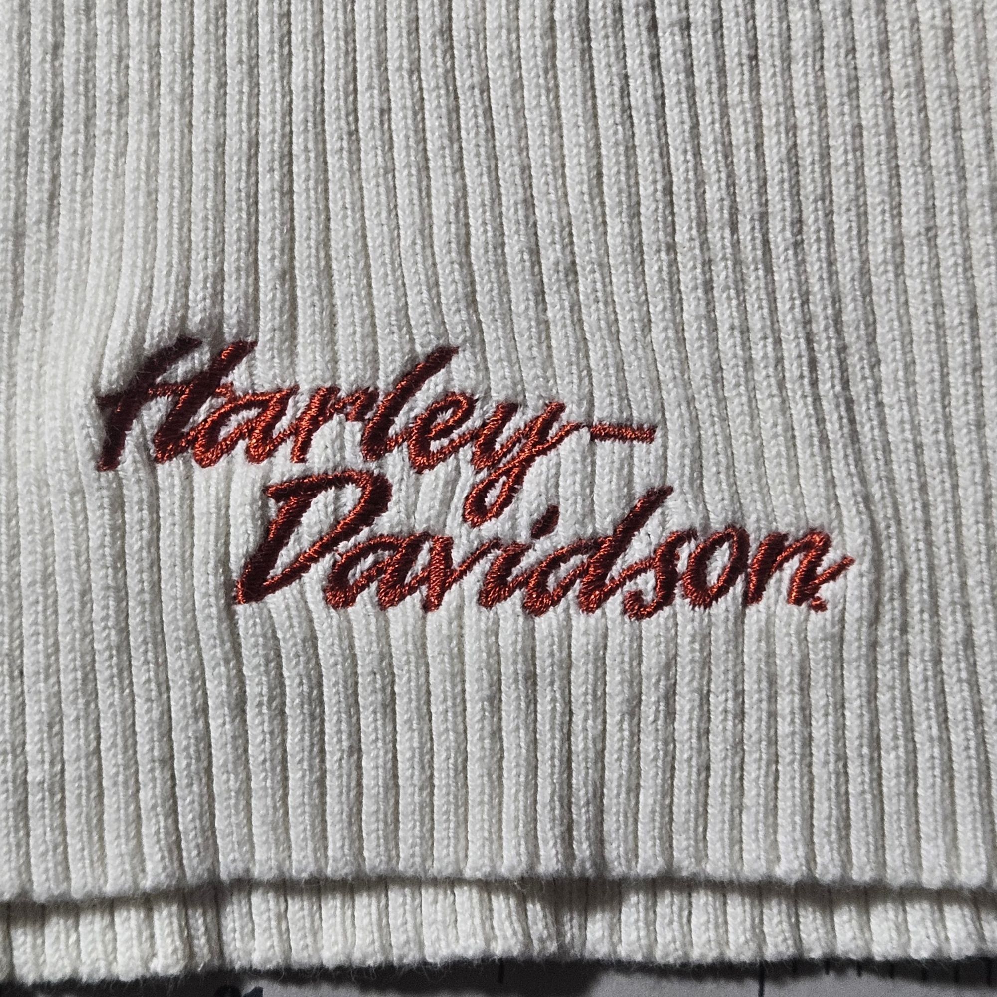 Harley Davidson VTG Harley-Davidson Women White Turtleneck Sweater S Y2K Str Size S / US 4 / IT 40 - 6 Thumbnail