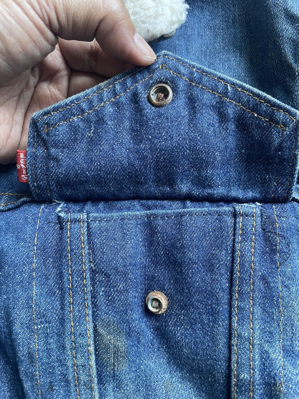Levi's Vintage 70’s Levis 70605 Sherpa Denim Jacket Size US M / EU 48-50 / 2 - 20 Thumbnail