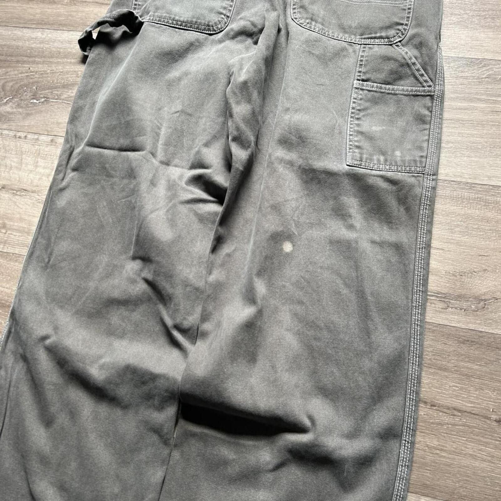 Gap Vintage y2k Moss Green Baggy Carpenter Gap Pants Jeans 38x34 Size US 34 / EU 50 - 5 Thumbnail