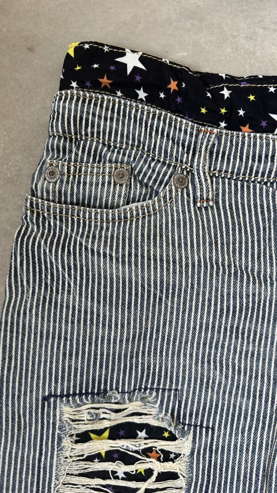 Japanese Brand JAPAN HICKORY DISTRESSED PANT Size US 34 / EU 50 - 8 Thumbnail