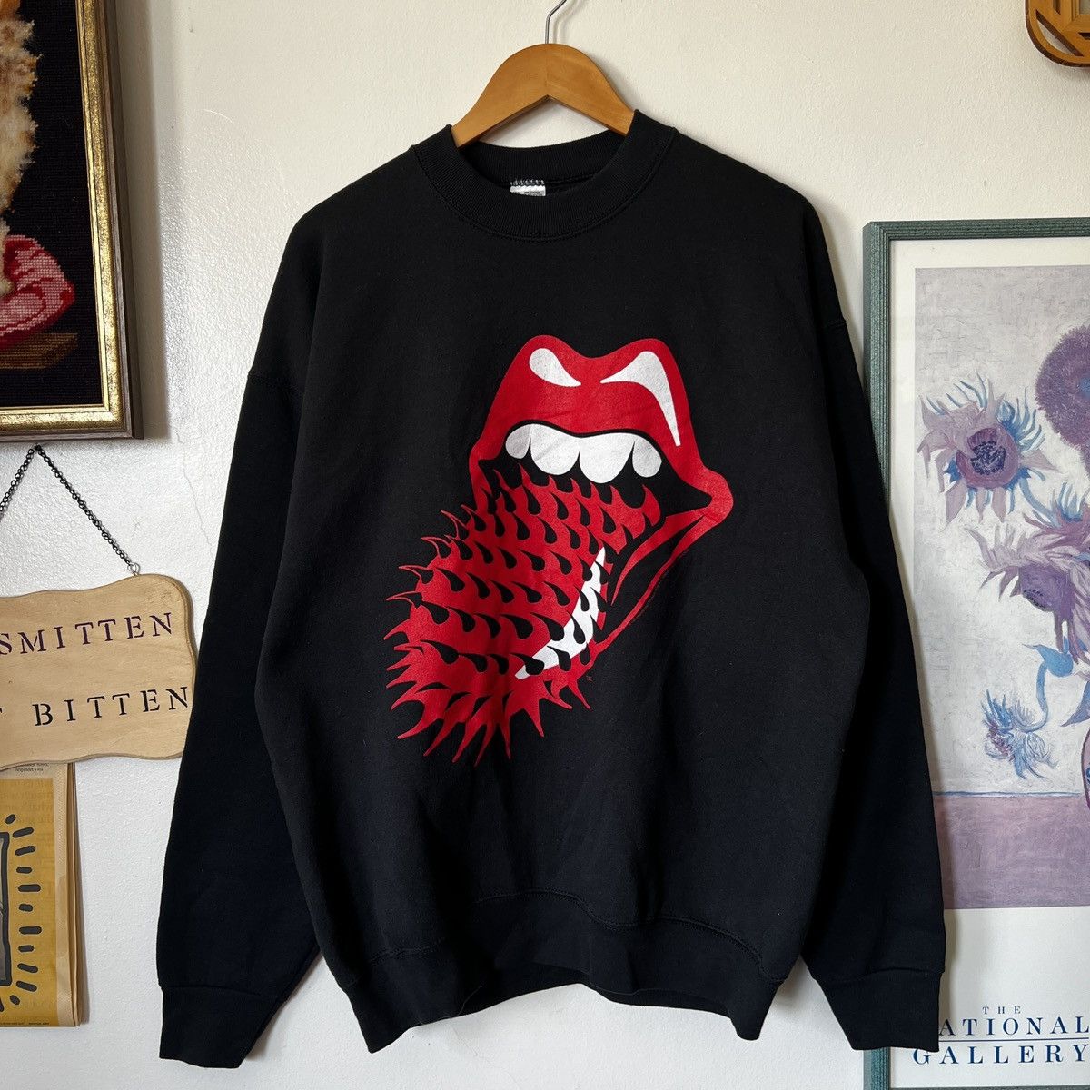image of 94 The Rolling Stones Voodoo Lounge Tour Black Crew, Men's (Size XL)