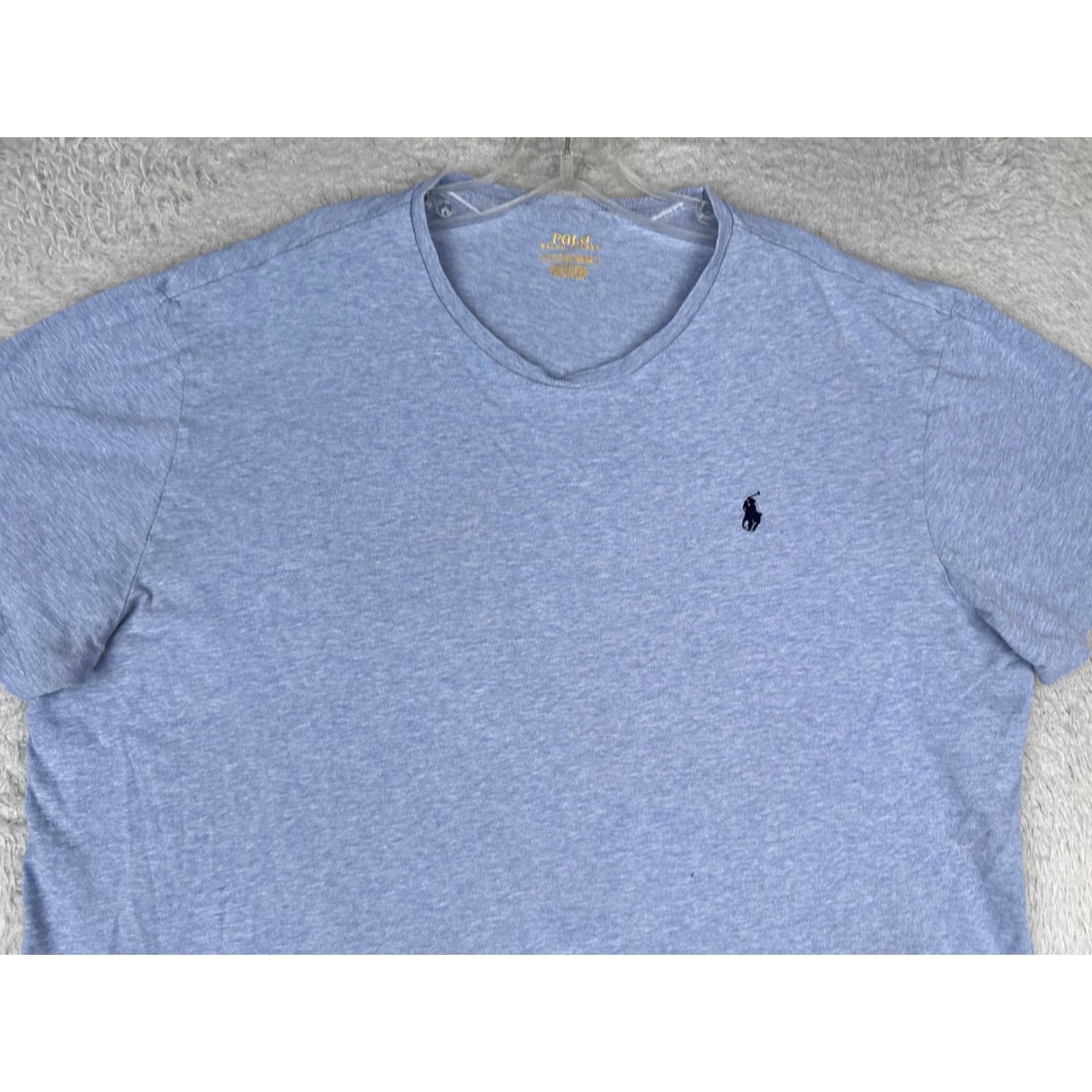 Ralph Lauren VINTAGE Ralph Lauren Polo Shirt Men XL Blue Cotton Crew Neck Short Sleeve Embroidered Logo All Seasons 90s Sports Designer Classic Size US XL / EU 56 / 4 - 4 Thumbnail