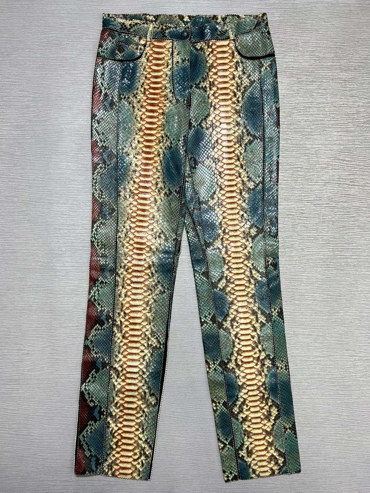 Jean Paul Gaultier Museum Piece JPG SS07 Phyton Snake Skin Trousers Size 30" / US 8 / IT 44 - 1 Thumbnail