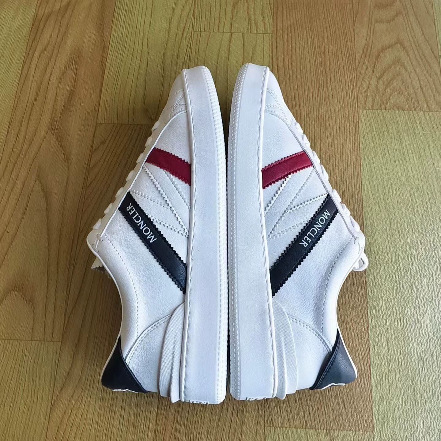 Moncler Moncler Striped Logo Sneakers Size US 7.5 / EU 40-41 - 5 Thumbnail