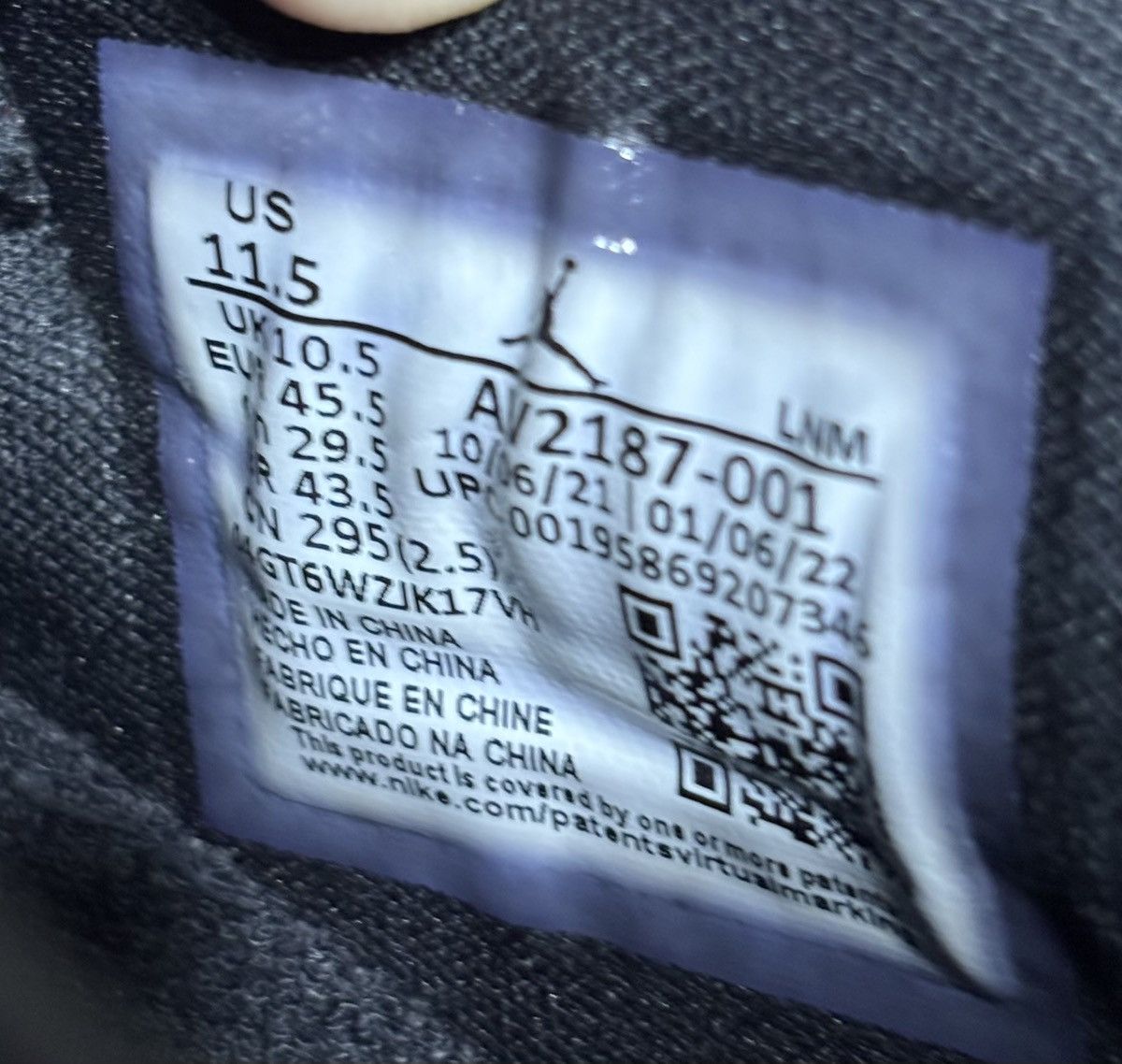 Jordan Brand Jordan 11 Retro Low 72-10 2022 Size 11.5 Size US 11.5 / EU 44-45 - 6 Thumbnail