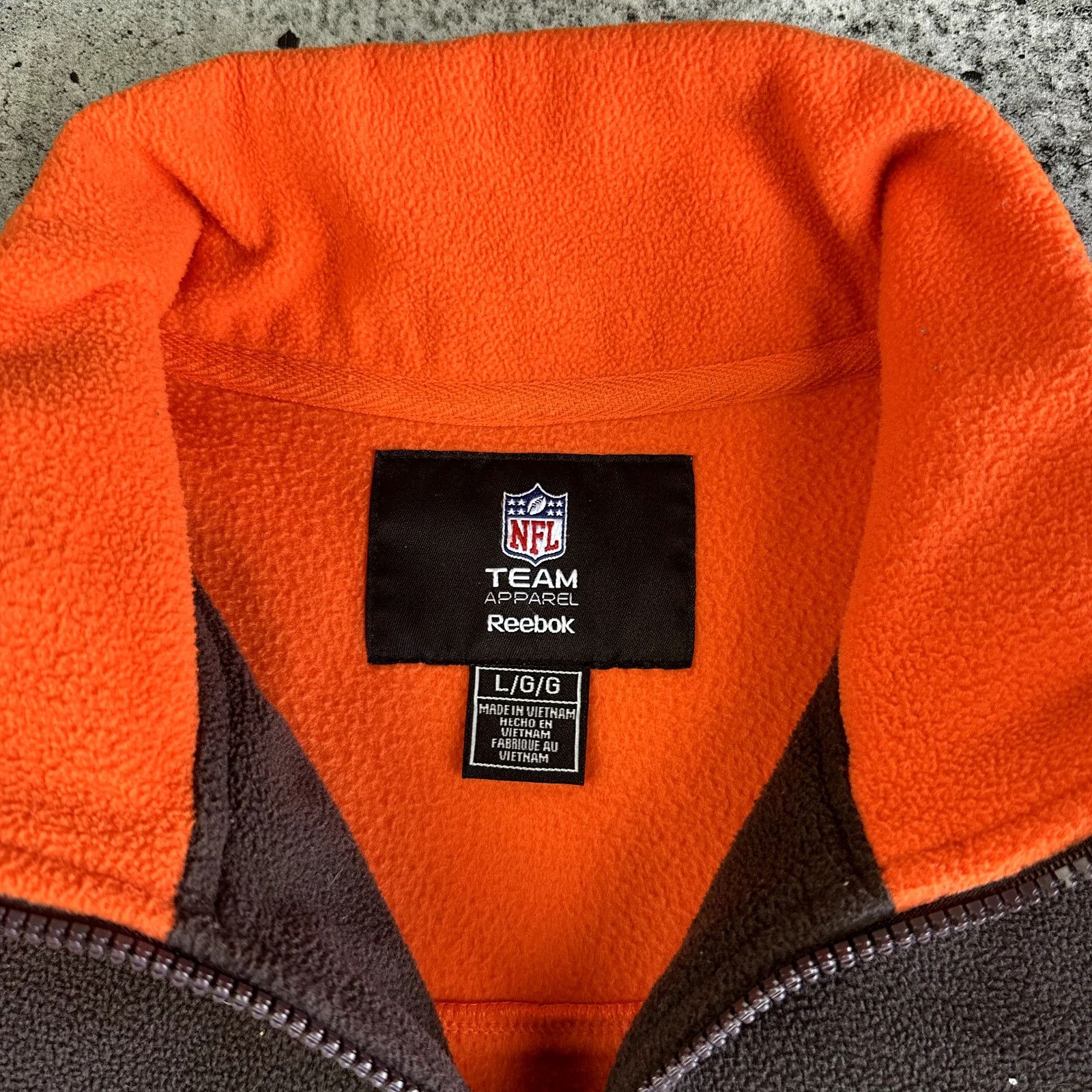Reebok Cleveland Browns 1/4 Zip Fleece size Large Cleveland Ohio Size US L / EU 52-54 / 3 - 4 Thumbnail